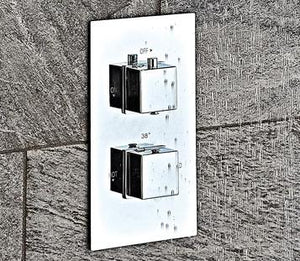 Twin Square Concealed Valve