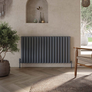 Zenith Radiator Double 600 X 994 Anthracite / White