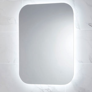 Aura LED Mirror with Demister Pad and Shaver Socket