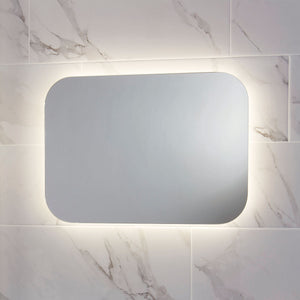 Aura LED Mirror with Demister Pad and Shaver Socket