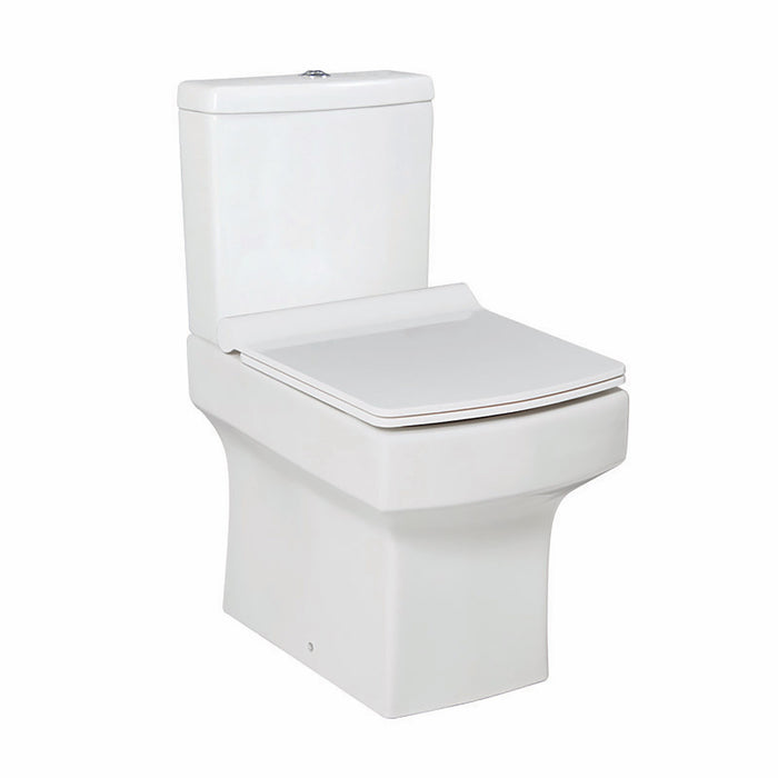 Denza Open Back Pan + Cistern & Soft Close Slimline Seat