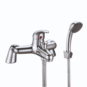 Bath Shower Mixer with Shower Kit and Wall Bracket