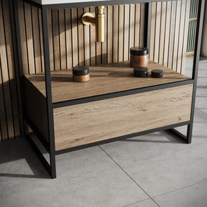 BERRO  600 Rustic Oak Drawer