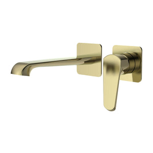 Sierra Wall Mounted Bath Mixer Brushed Brass