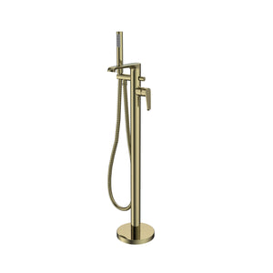 Sierra Freestanding Bath Shower Mixer Brushed Brass