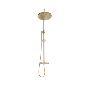 Core Rise Brushed Brass Round