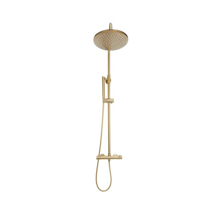 Core Rise Brushed Brass Round