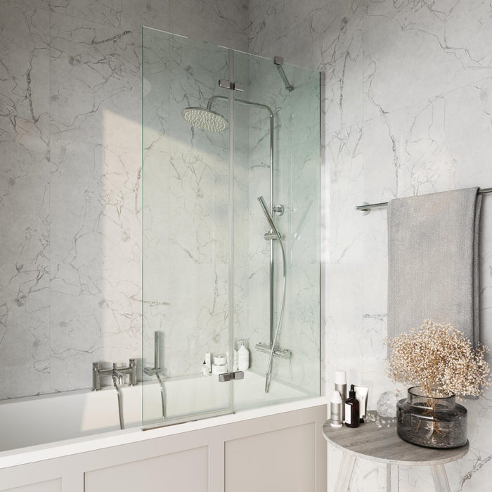 S6 Fixed Curved Bath Screen