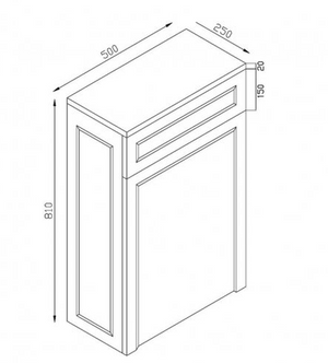 Harrogate 500mm WC Unit