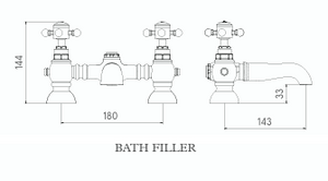 Bath Filler Brass