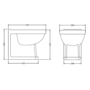 Traditional Back to Wall Pan