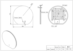 Hera LED Mirror 800×746