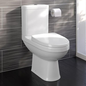 Spa Close Coupled Toilet Pan, Cistern & Soft Close Seat