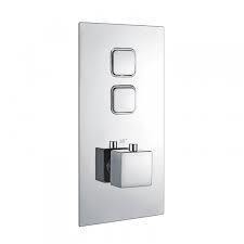 Twin Square Push Button Concealed Valve