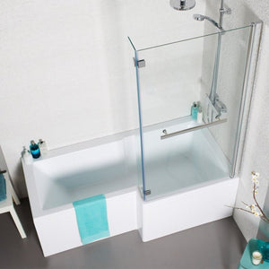 Tetris Square Shaped Shower Bath 1600 X 850mm Right Hand