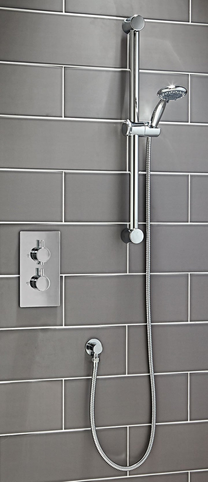 Round Thermostatic Shower Set Two