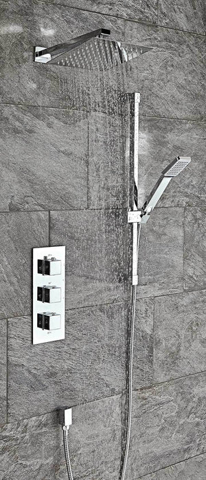 Square Thermostatic Shower Set 4